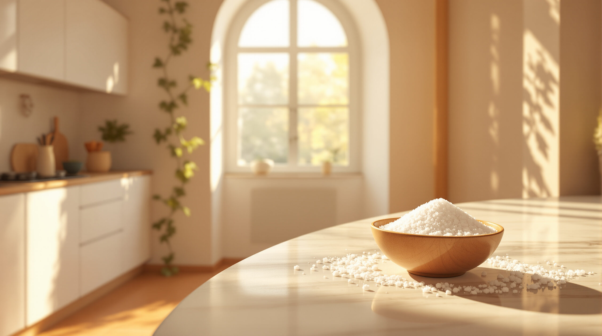 Ce geste simple avec du sel gros-grain qui dit adieu à l’humidité chez vous