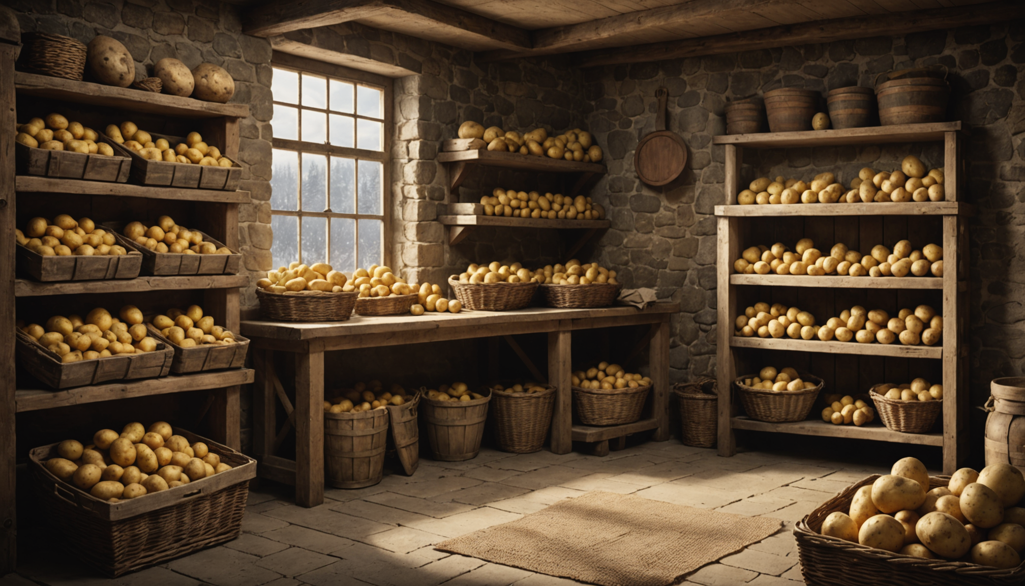 Le secret pour garder vos pommes de terre fraîches 6 mois en hiver